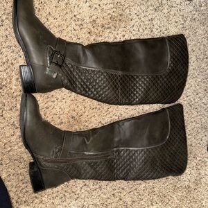 Quilted Knee-High Boots